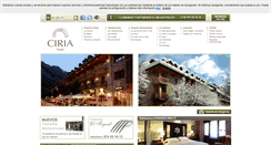 Desktop Screenshot of hotelciria.com