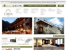 Tablet Screenshot of hotelciria.com